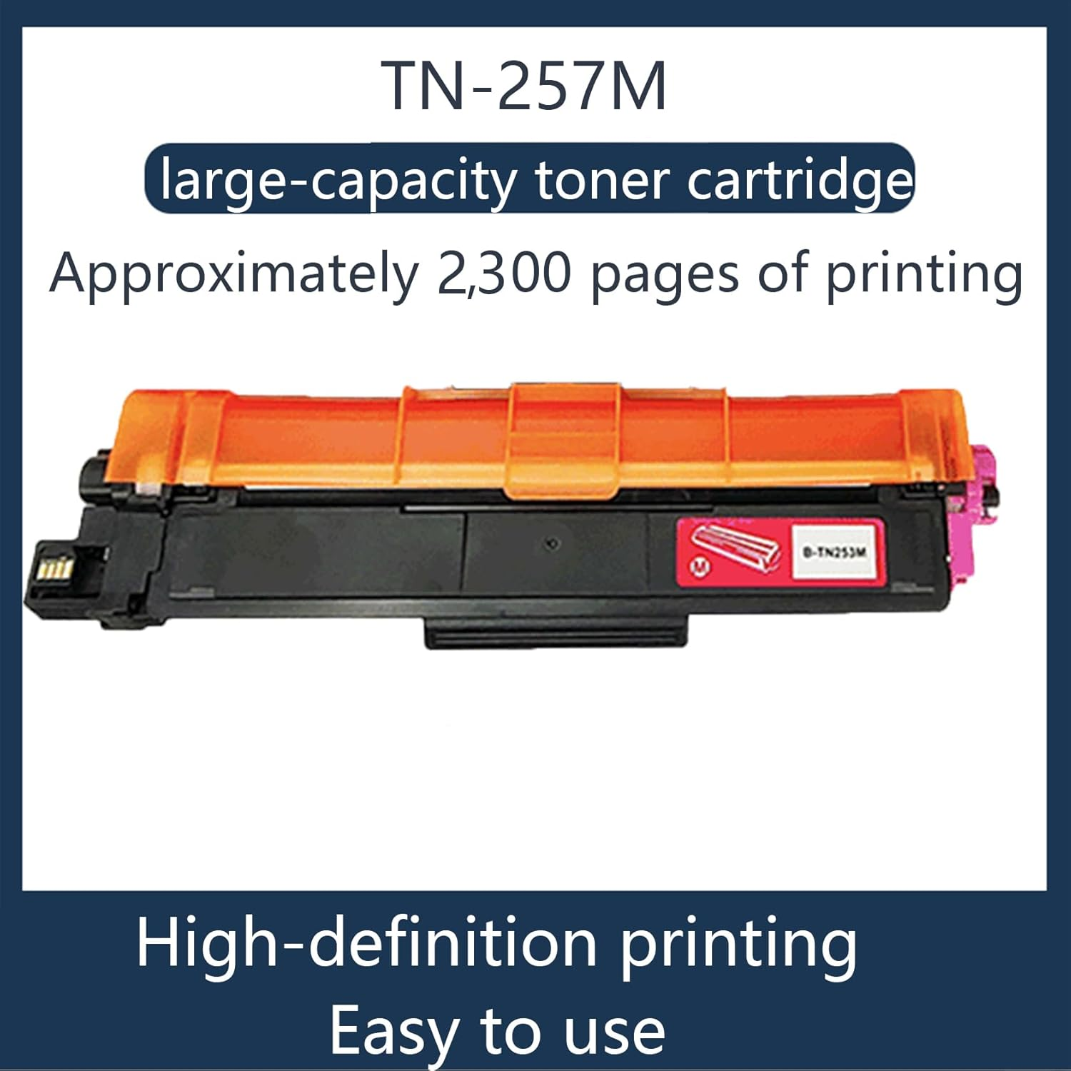 JOJOBE Planet TN-257M Compatible Toner Cartridge with Brother MFC-L3770CDW L3750CDW L3745CDW DCP-L3510CDW HL-L3270CDW L3230CDW , 2300 Pages per Cartridge Magenta image number 5