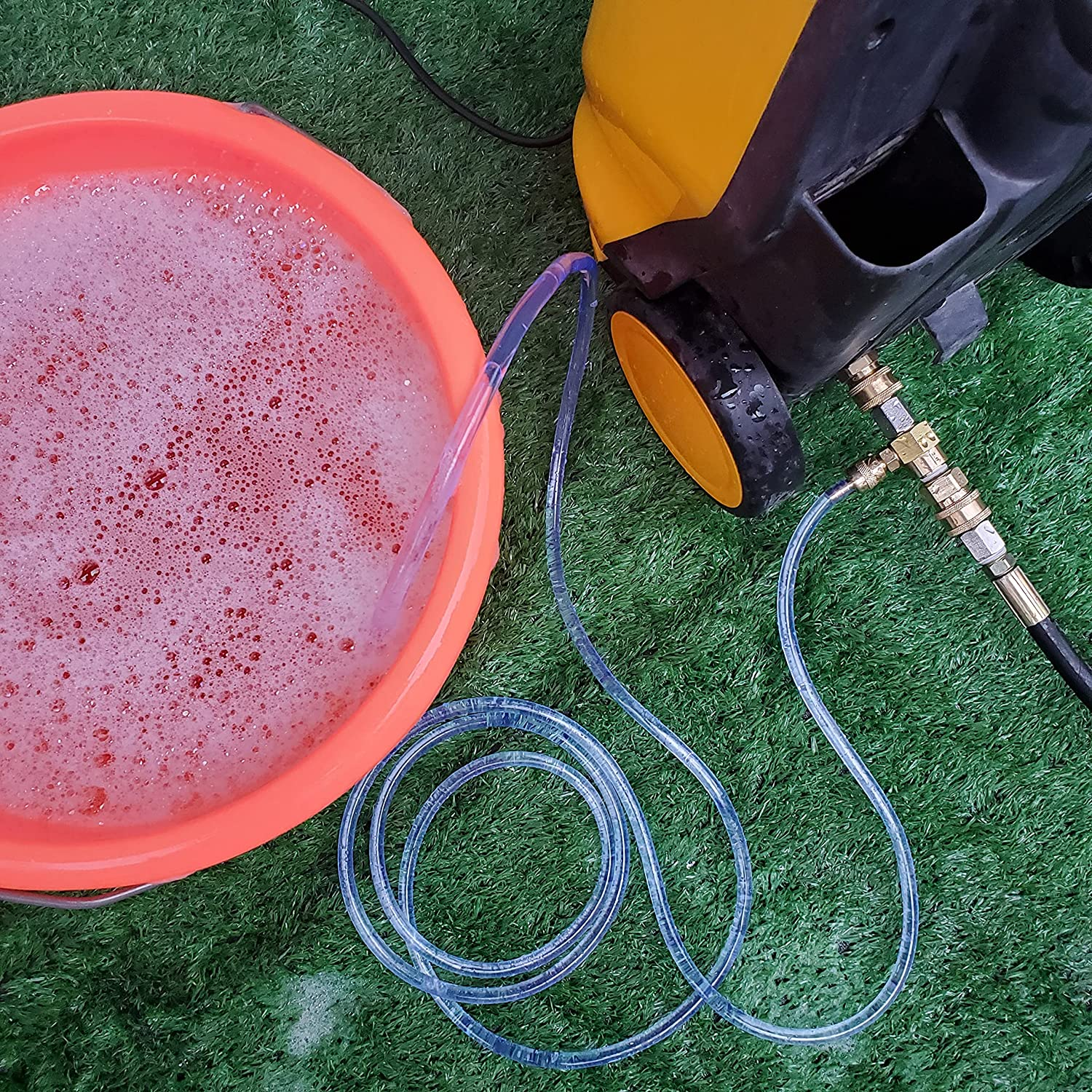 Downstream Injector for Pressure Washer, Power Washer Chemical Injector Kit, Soap Injector, 3/8 Inch Quick Connect, 4000 PSI image number 3