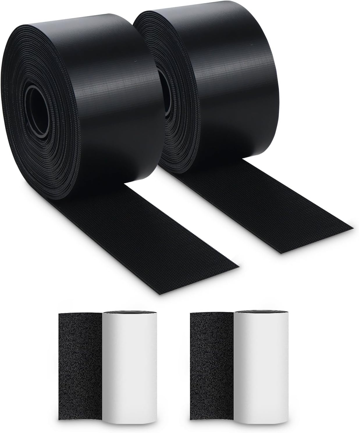 2 Pieces 39.3 Feet under Couch Blocker with Hook & Loop Tape, Adjustable under Bed Blocker for Pets, Couch Bumpers for under Couch Carpet, Furniture Gap Blocker Filler Barrier (1.9" W) image number 2