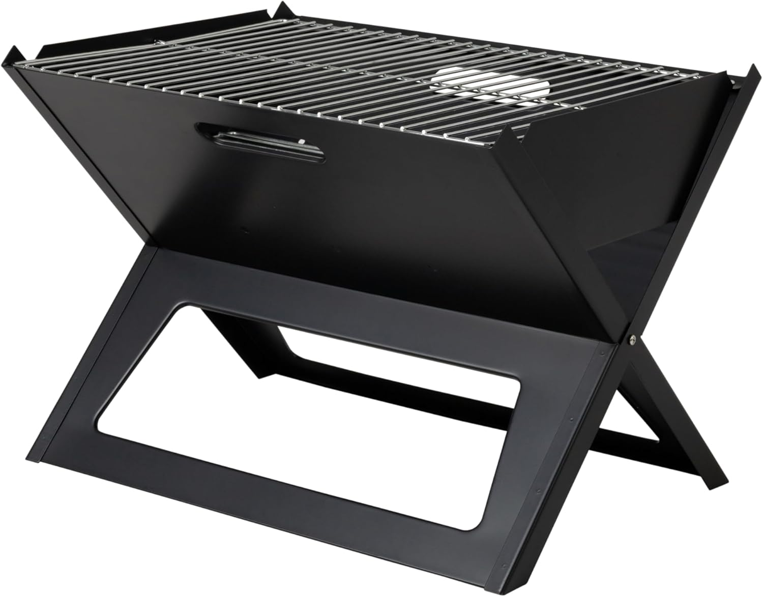 Fire Sense 60508 Black Notebook Charcoal Grill, 14.18" H X 11.82" W X 17.53" L