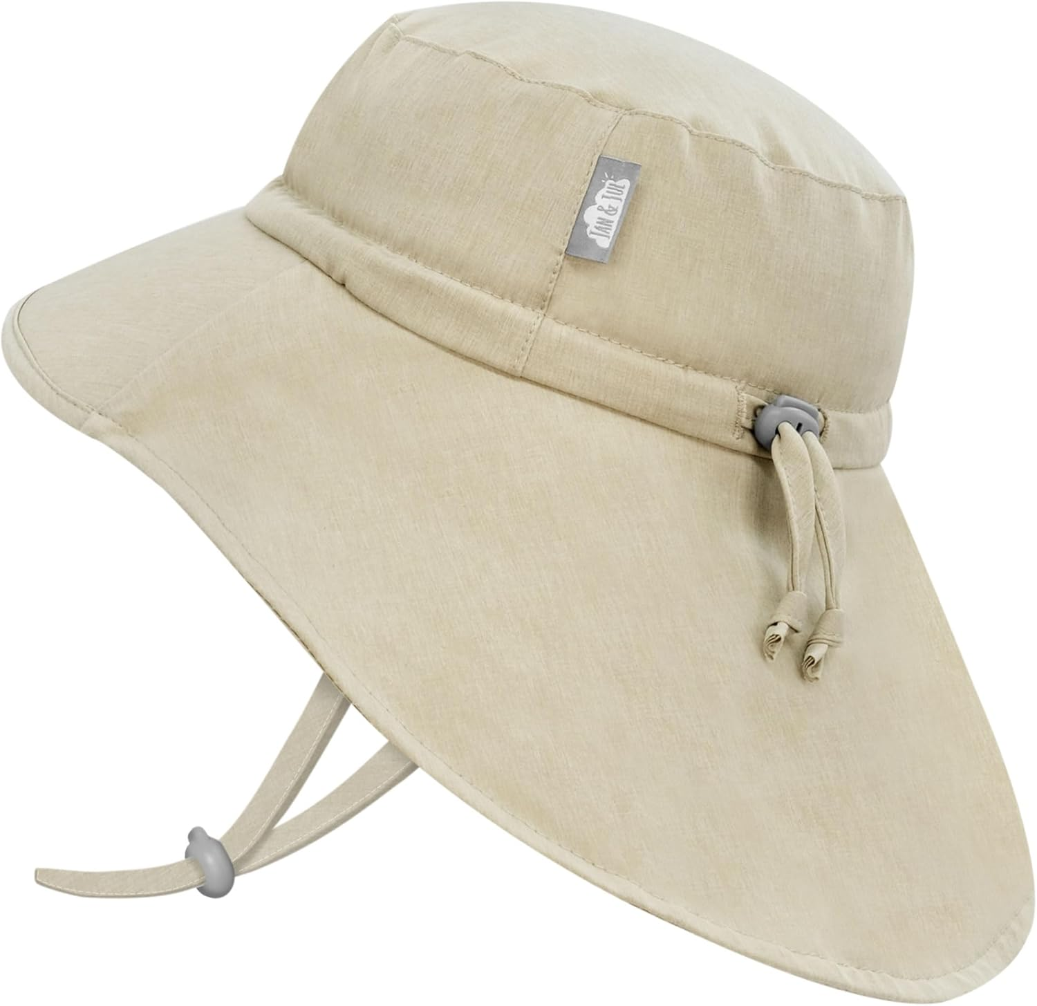JAN & JUL Grow-With-Me Aqua-Dry Xplorer Sun-Hat for Baby, Toddler and Kids image number 4