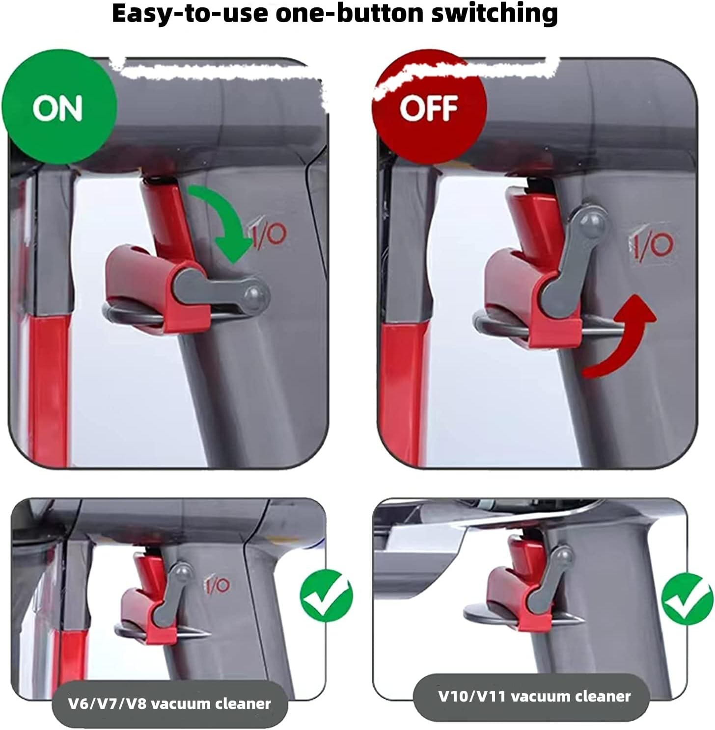 Groom Tool Attachments Brush with Trigger Lock & 24In Extension Vacuum Hose,Pet Dog Grooming Brush Compatible with Dyson V7 V8 V10 V11 V12 V15 Vacuum image number 1