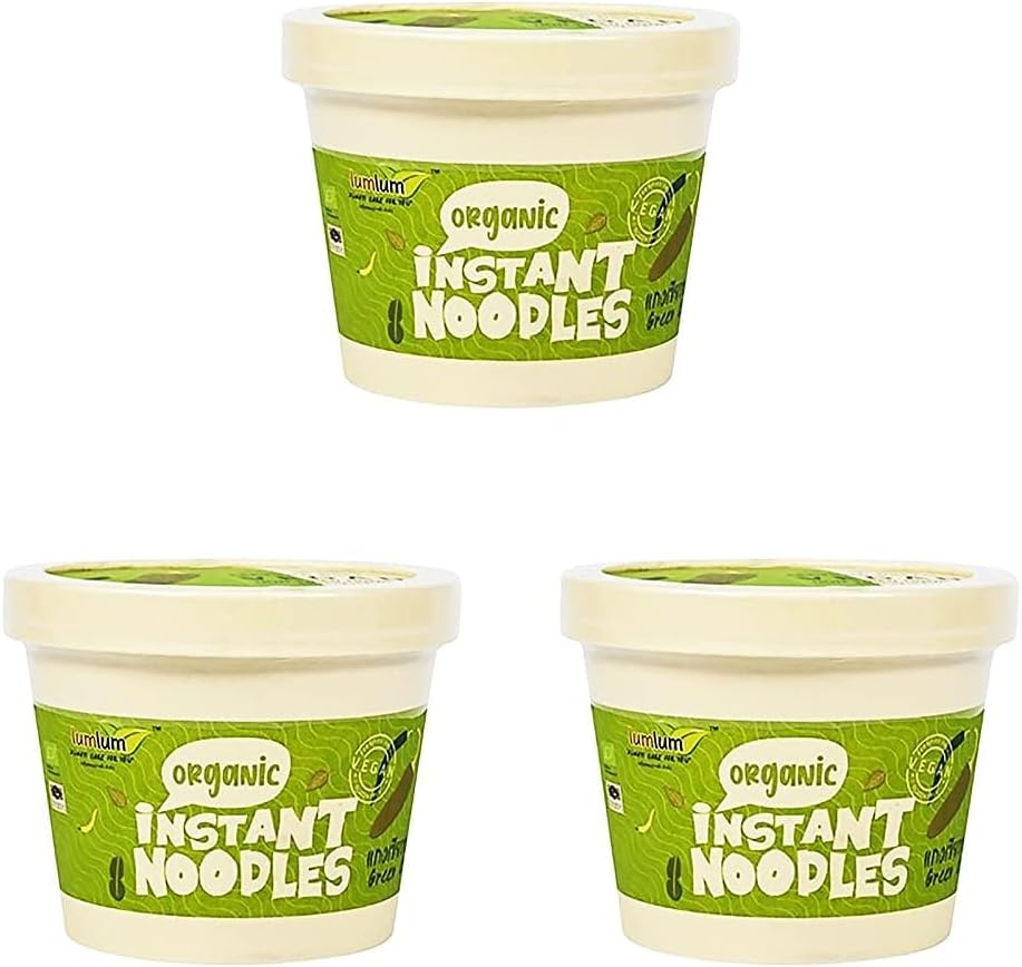Lum Lum Organic Green Curry Flavour Instant Noodle 70 G