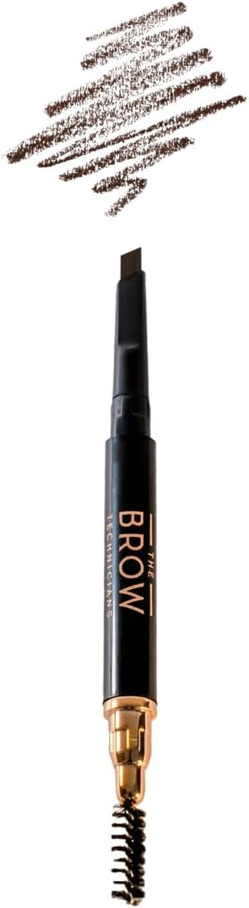 The Brow Technicians Waterproof Eyebrow Pencil - Angled Tip, Long-Lasting, Smudge-Proof, Glide-On Formula, Dual-Ended, Vegan, Oily Skin Approved