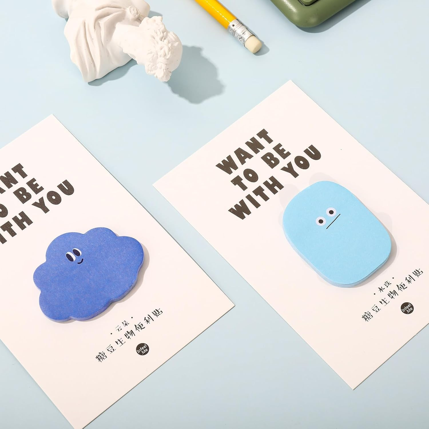 6 Packs180Pcs Cute Sticky Notes Cartoon Self Adhesive Memo Pads Memo Page Markers Self-Stick Markers Flags Writable Index Tabs Message Reminders image number 5