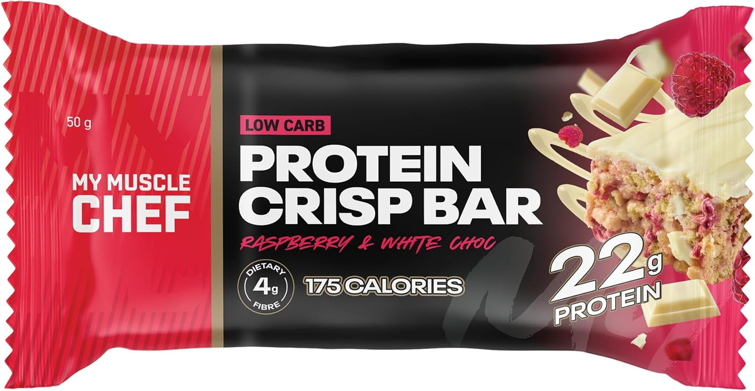 Protein Crisp Bar Raspberry & White Choc Pack of 12 X 50G image number 3