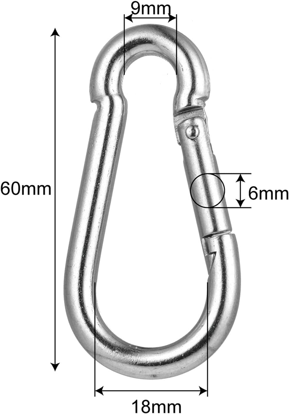 6 Mm FYJIDY 41 Pcs Stainless Steel Shade Sail Hardware Kit,Triangle Rectangle Sun Shade Sail Installation Accessory image number 5