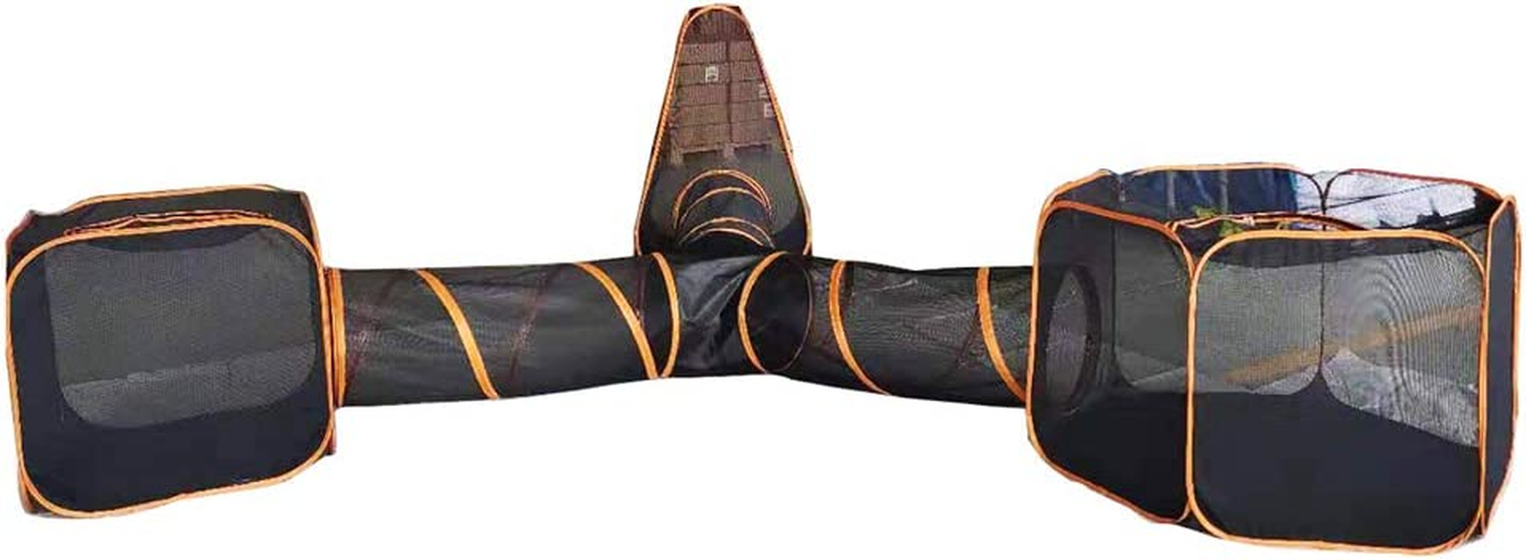 Portable Cat Playpen Outdoor Enclosures -4 in 1 Folding Play Tent Tunnel Cube Compound Pet House for Cat Puppy Dog Rabbit image number 1