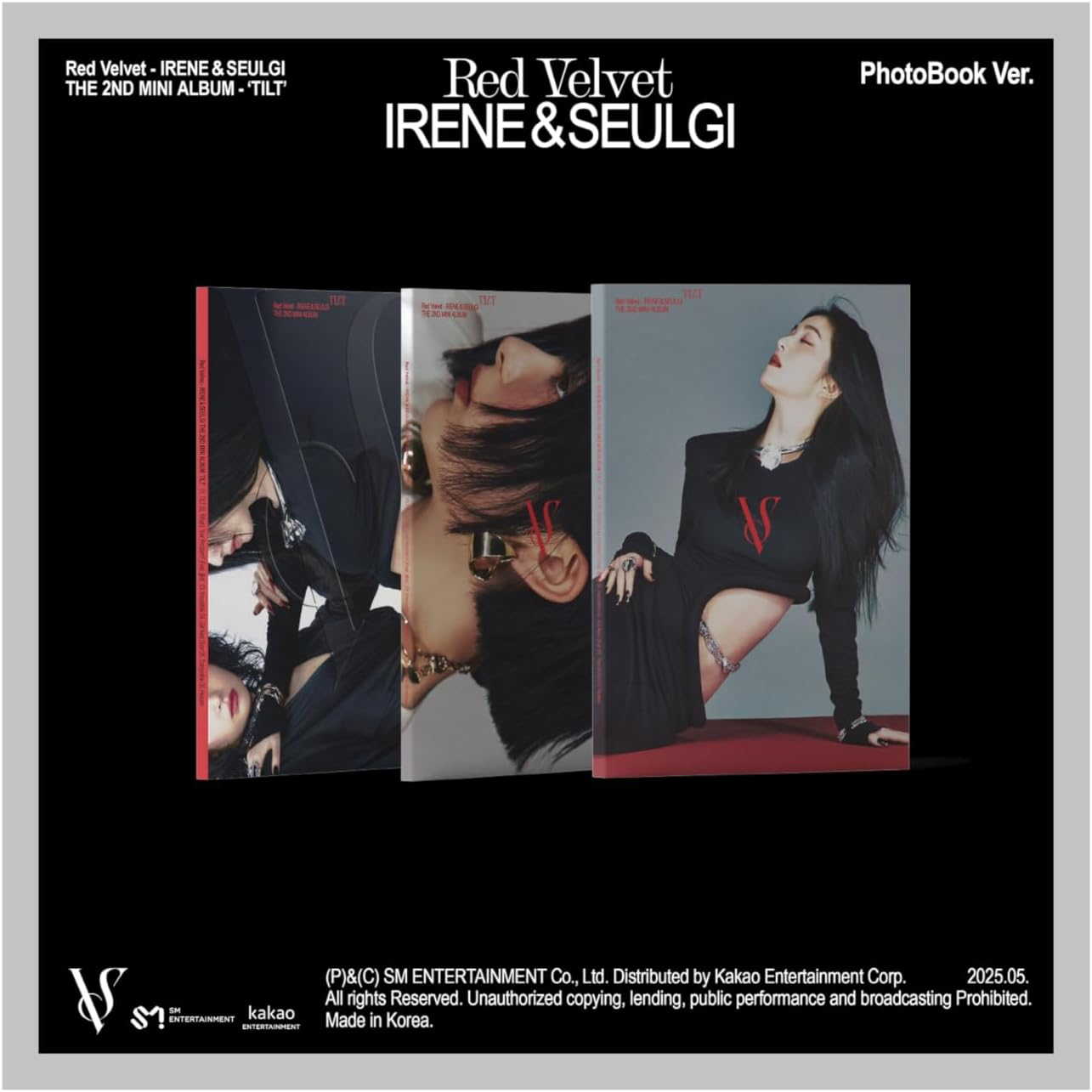 Red Velvet Irene & Seulgi TILT 2Nd Mini Album Photobook SEULGI Version Cd+88P Photobook+1P Photocard+1P Printed Photography+1P Folded Poster on Pack+Tracking Sealed image number 1