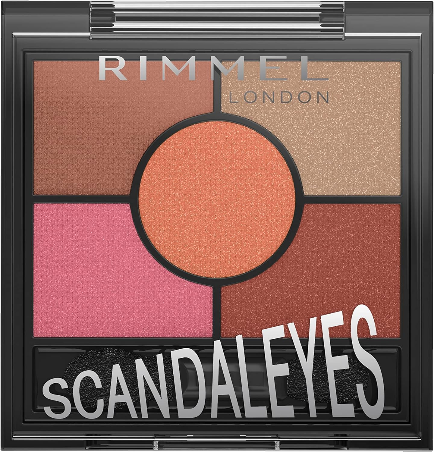 Rimmel London Scandaleyes 5 Pan Reno 04 Burgundy Pink image number 6