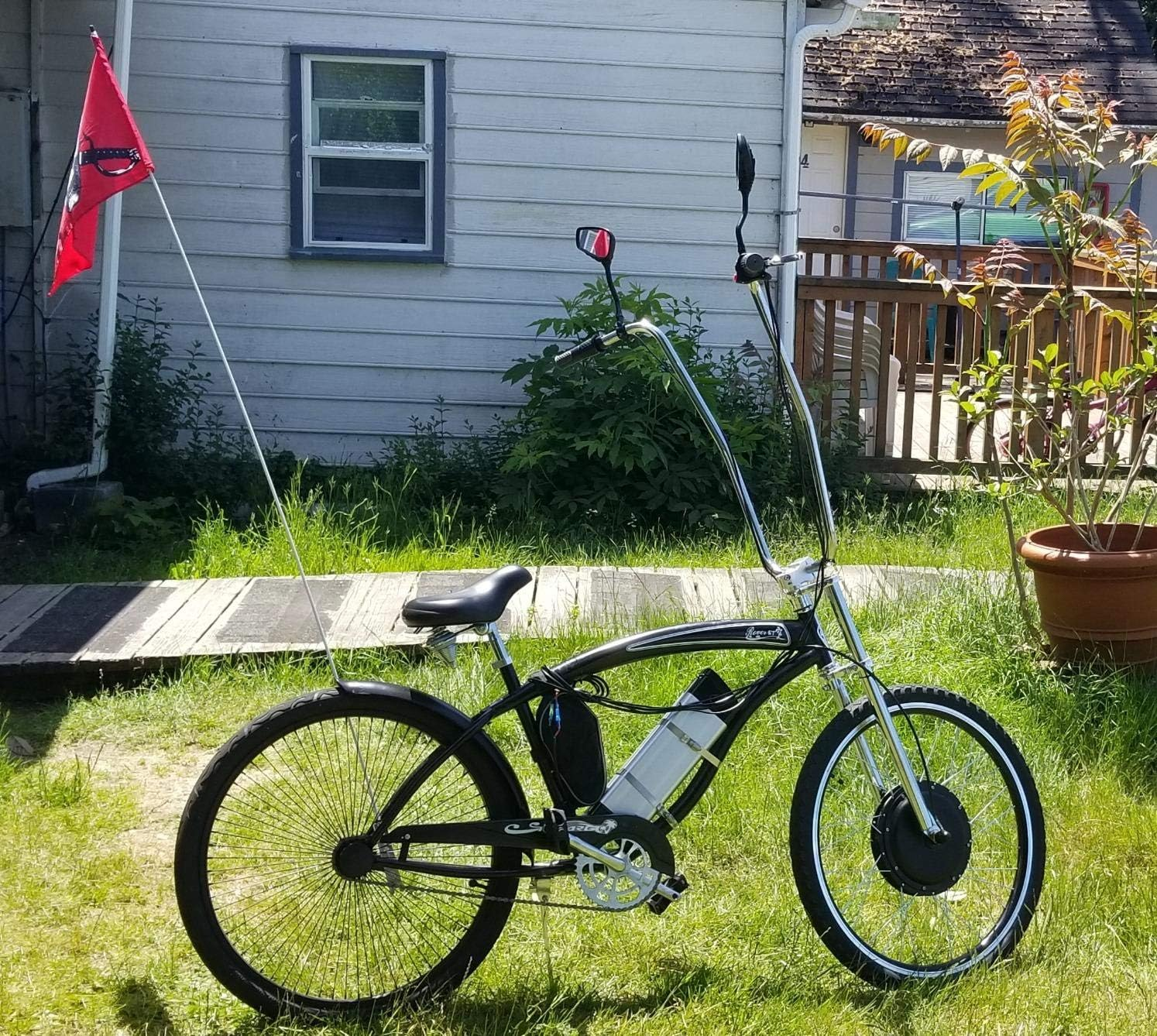 1 Pair Bicycle Mirror Bicycle Rear View Mirror Blindsight Multi Angle Adjustable Bike Mirror Billet Aluminum Chrome Plated outside Bike Side View Mirrors Skull Claw Style image number 4