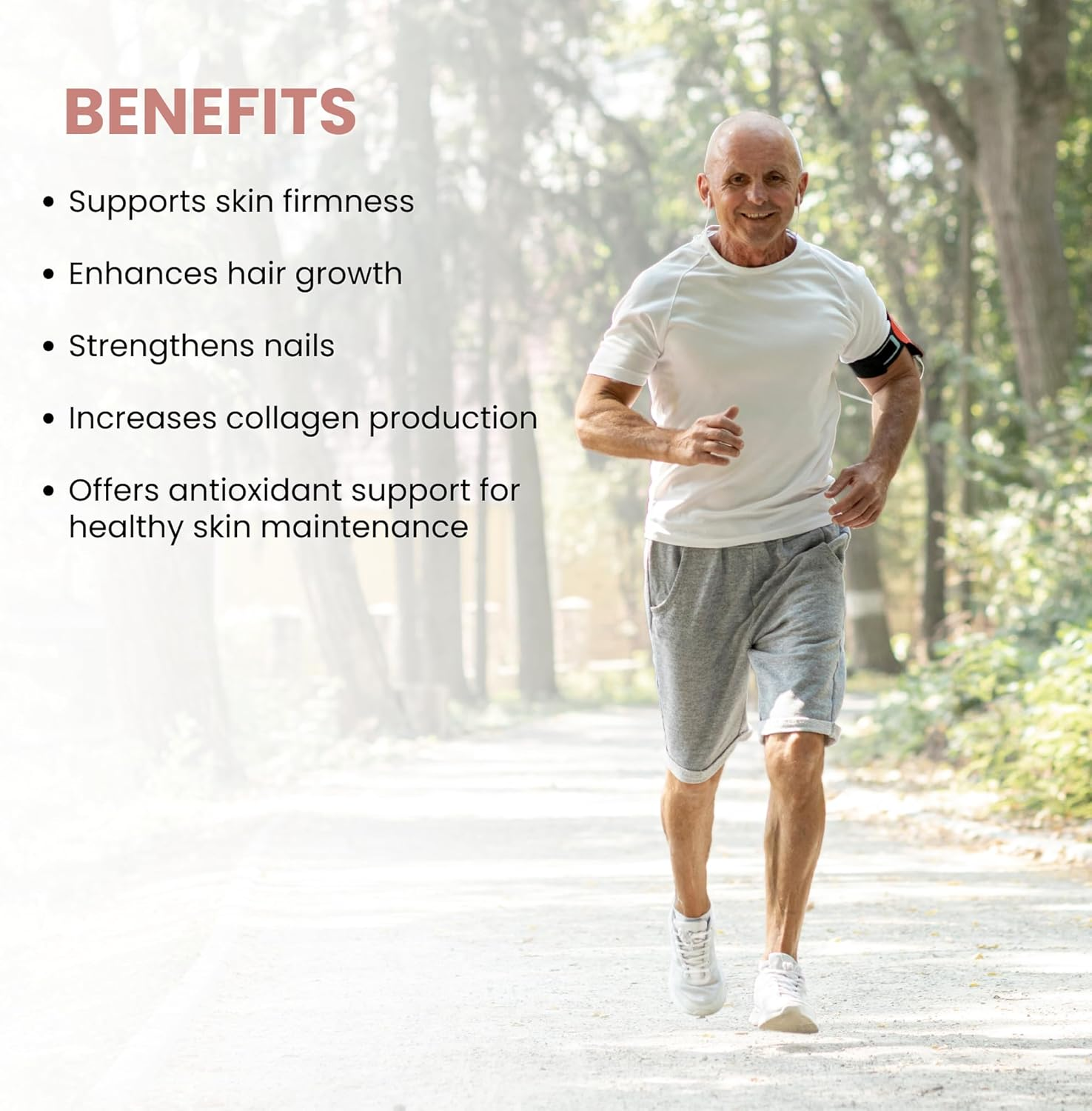 Healthy Care Beauty Collagen Elixir Shots - Enhances Skin Elasticity, Supports Hair and Nail Growth - Premium Dietary Supplement - Infused with Verisol Collagen, Resveratrol & Vitamin - 5000 Mg image number 6