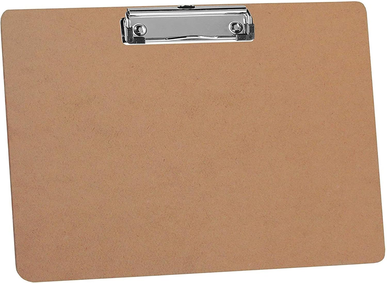 Acrimet Landscape Clipboard Letter Size A4 (13&rdquo; X 9 1/16&rdquo;) &ndash; Low Profile Wire Clip with Hanging Loop &ndash; Durable Hardboard Writing Board Horizontal 3Mm Thick Wood &ndash; Eco FSC Certified &ndash; 6 Pack image number 1