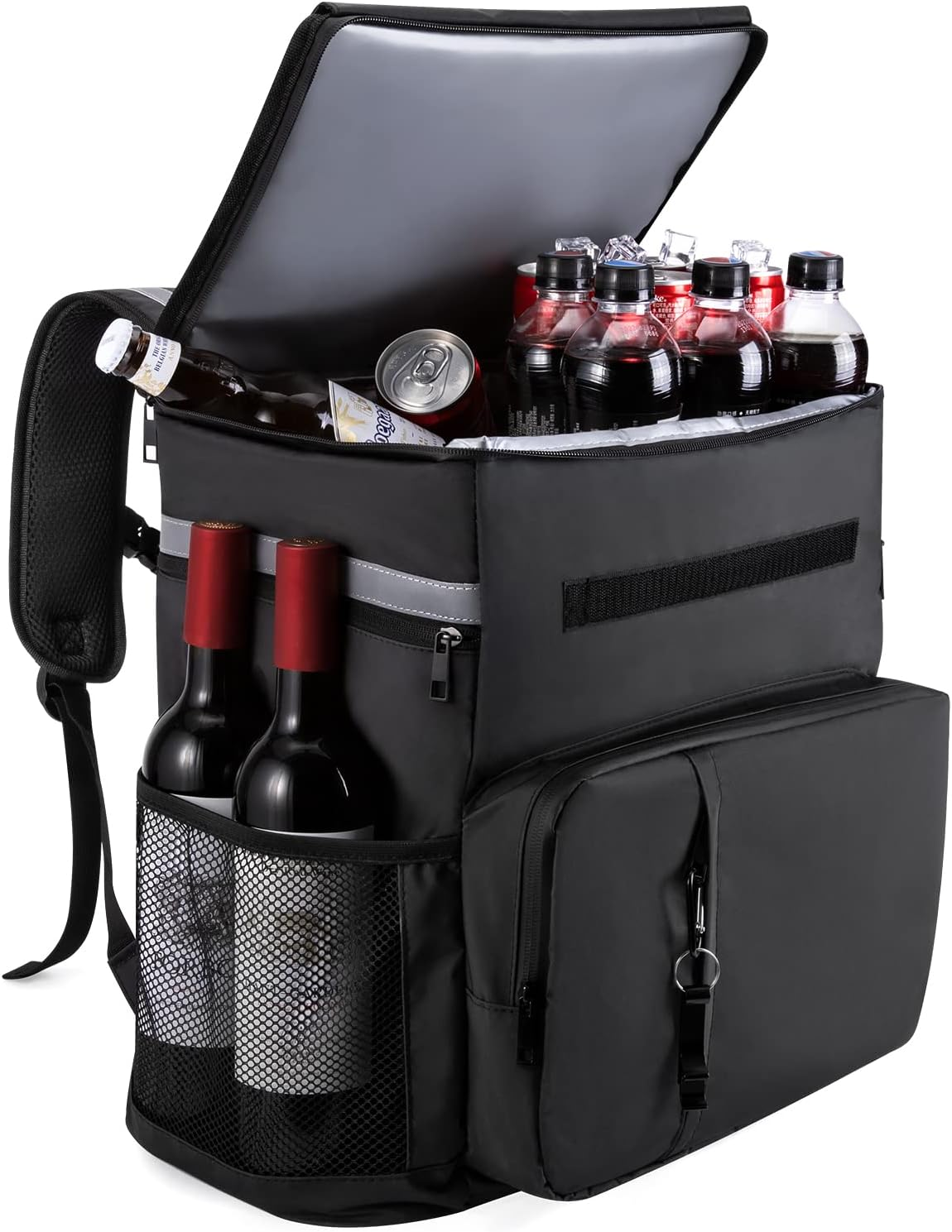 MATEPROX Large Cooler Bag Rucksack, 40L Leakproof Insulated Picnic Backpack Keeps 54 Cans with Bottle Opener, Waterproof Lunch Cooler Bag Backpack for Camping Beach Hiking Outdoor Activities