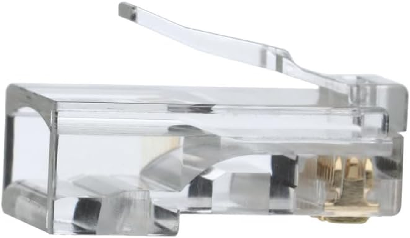 Klein Tools VDV826-603 RJ45 Connectors, Cat6 Modular Data Plugs with 3-Pronged Contact for Solid or Stranded Conductors, 25-Pack image number 2