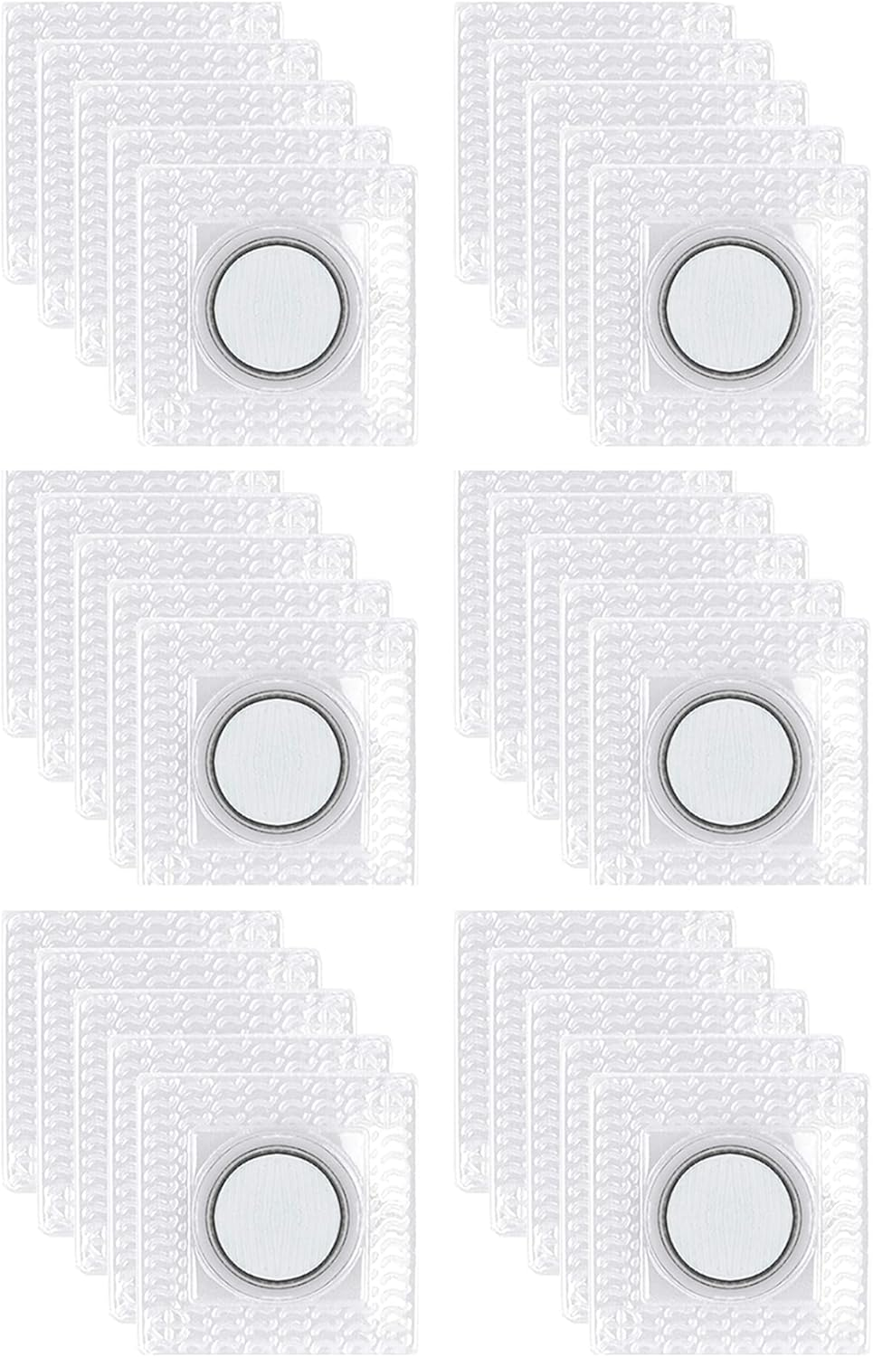 Wan 20 Pairs of Hidden Sewing Super Magnetic Snaps, PVC Wallet Closure Fasteners Snaps Magnet for Apparel Handbags Accessories DIY Craft Tools(1.4 Inch) White 095 image number 3