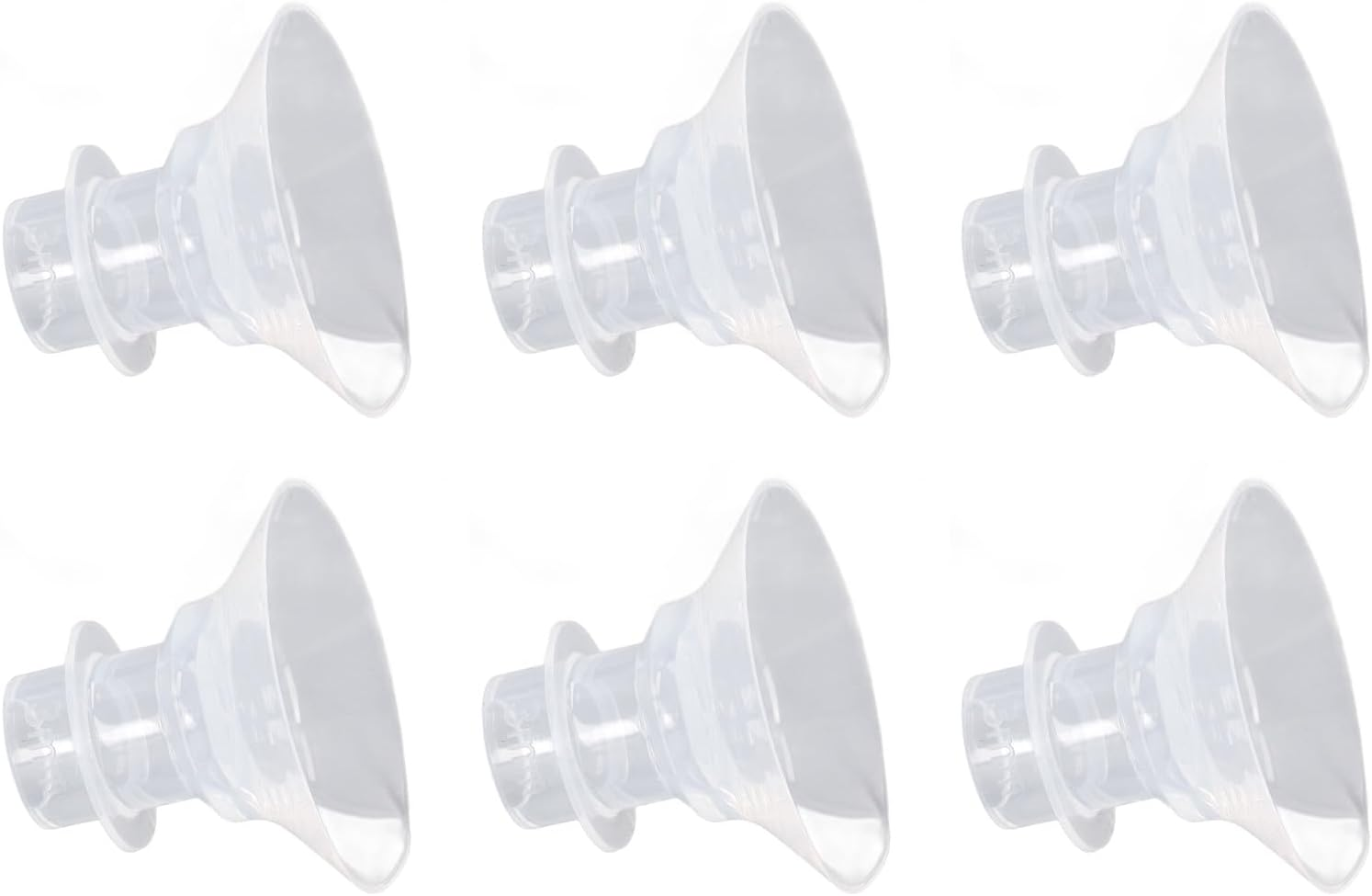 Pump Flange Inserts, Portable 6Pcs Hands Flange Inserts Wearable Lightweight Spectra 24Mm Shields Flanges Breast Pump Flange Insert for Home Use (13MM) image number 6