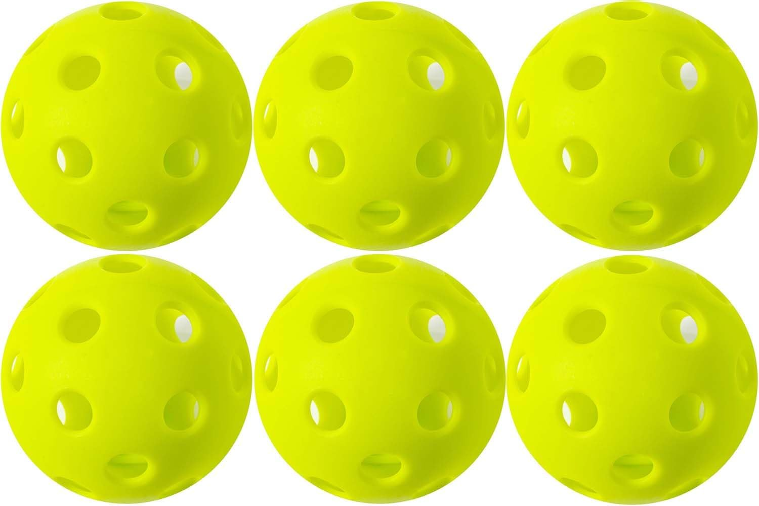 6-Pack Outdoor Pickleball Balls, Premium Pickleballs USAPA Approved for the Tournament and Sanctioned Play, Extra Durable & Bounce, 40 Hole Pickle Balls, C40 Yellow image number 3
