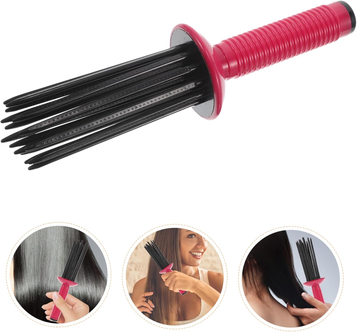 Generic Hair Tool Set for Curly Hair Curling Comb Roller Comb for round Curls Hair Bun Maker Styling image number 4