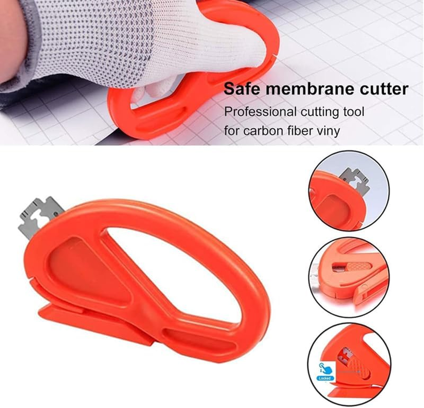 AIMALL 19-Piece Car Wrap Vinyl Tools Kit - Professional Carbon Fiber Squeegee, Safety Cutter & Felt Tools for Vinyl Installation, Window Tint & PPF Application image number 5