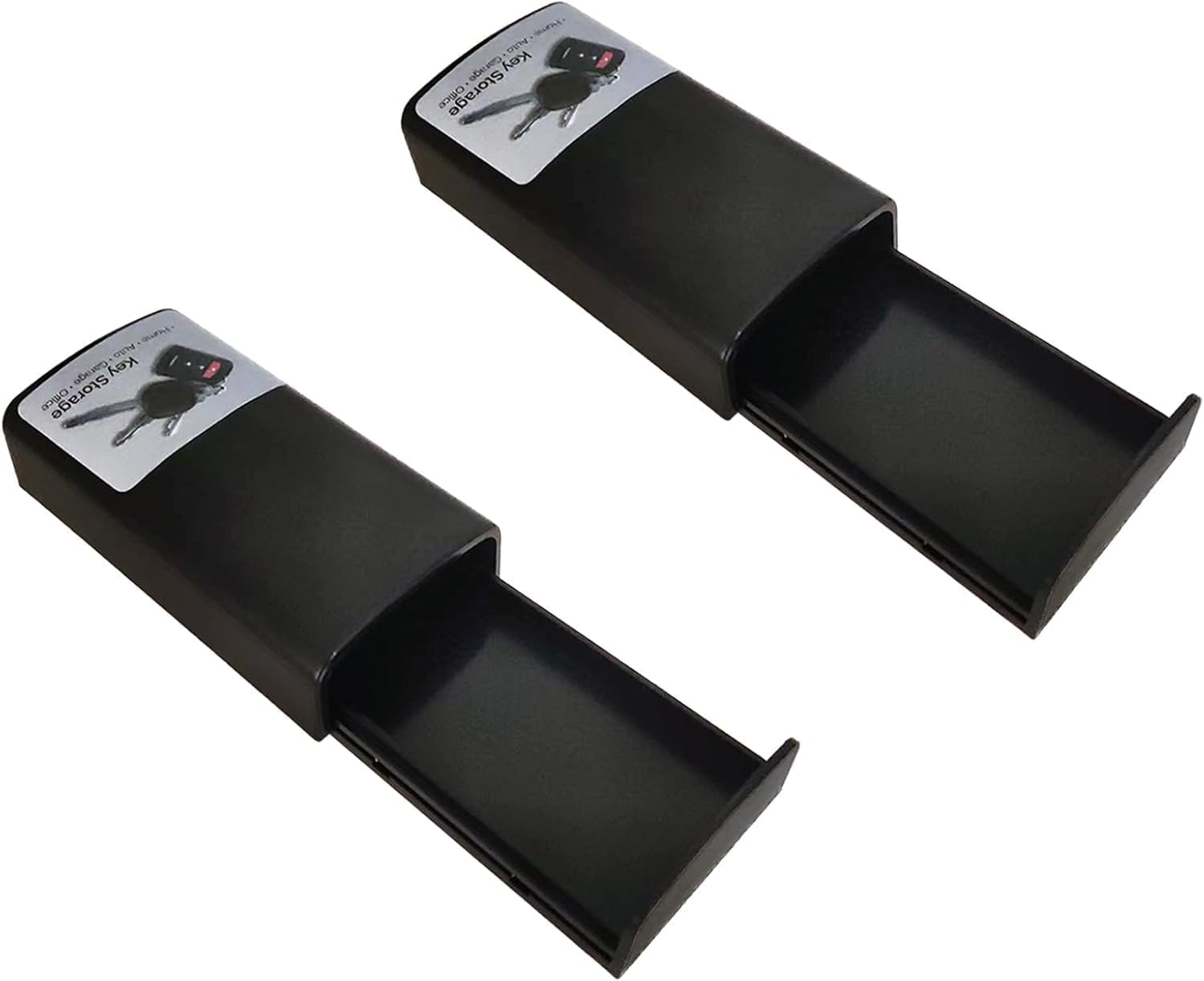 Magnetic Key Box Hide a Key outside Strong Magnet Spare Key Hider Secret Key Holder under Car for Car Home Garage Office Safe Emergency Key Case image number 1