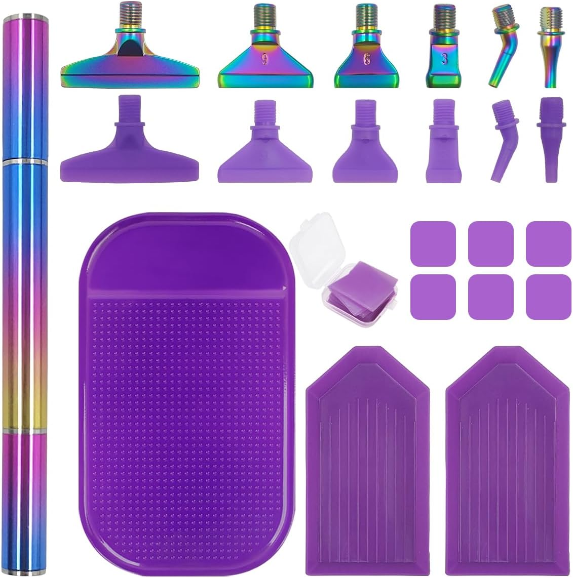 22 Pcs Diamond Art Paintings Pen Kits, 5D Diamond Art Painting Accessories Tool with 12 Pcs Screw Thread Tips for DIY Painting Crafts image number 4