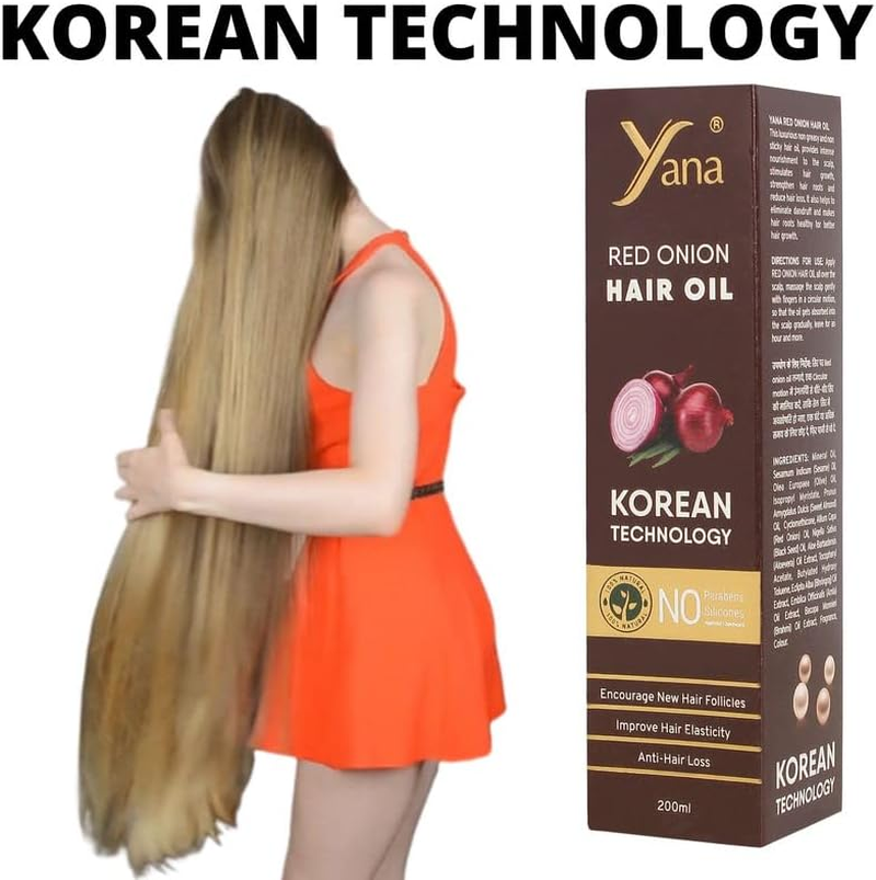 Onion Hair Oil for Thicker and Stronger Hair Made with Rosemary Oil by Korean Technology image number 1