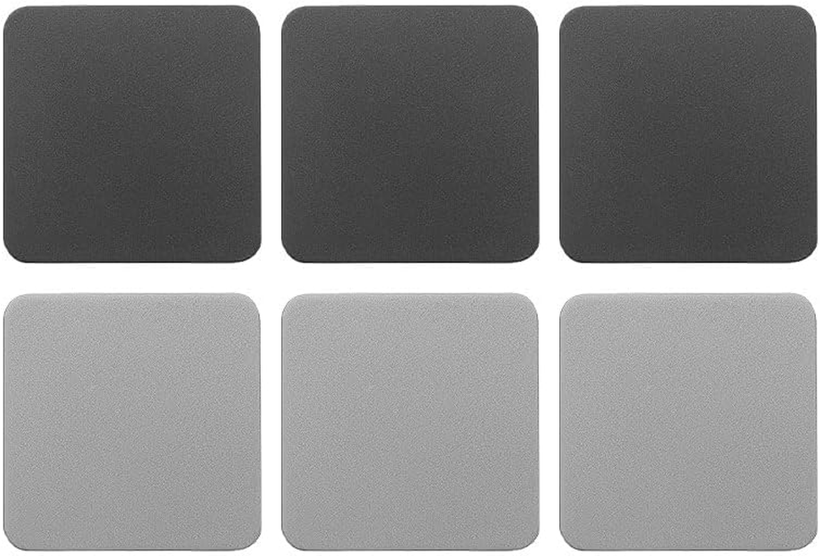 6 PCS Double Color Cup Coasters (Light Deep Grey)