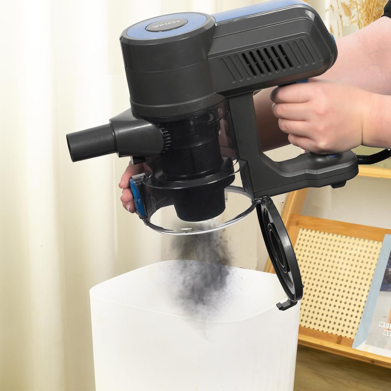 Akitas S12 Corded Vacuum Cleaner Handheld Stick Corded Hoover 3 in 1 Bagless Vacuum Cleaner with German Wessel Werk Head Nozzle Light Weight image number 2