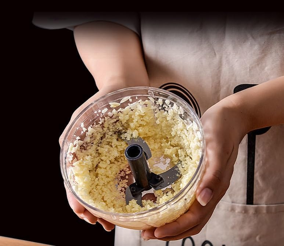 Compact Fast Vegetable Fruit Chopper Cutter Food Onion Veggie Dicer Slicer Kitchen Tool (Grey, One Size) image number 2