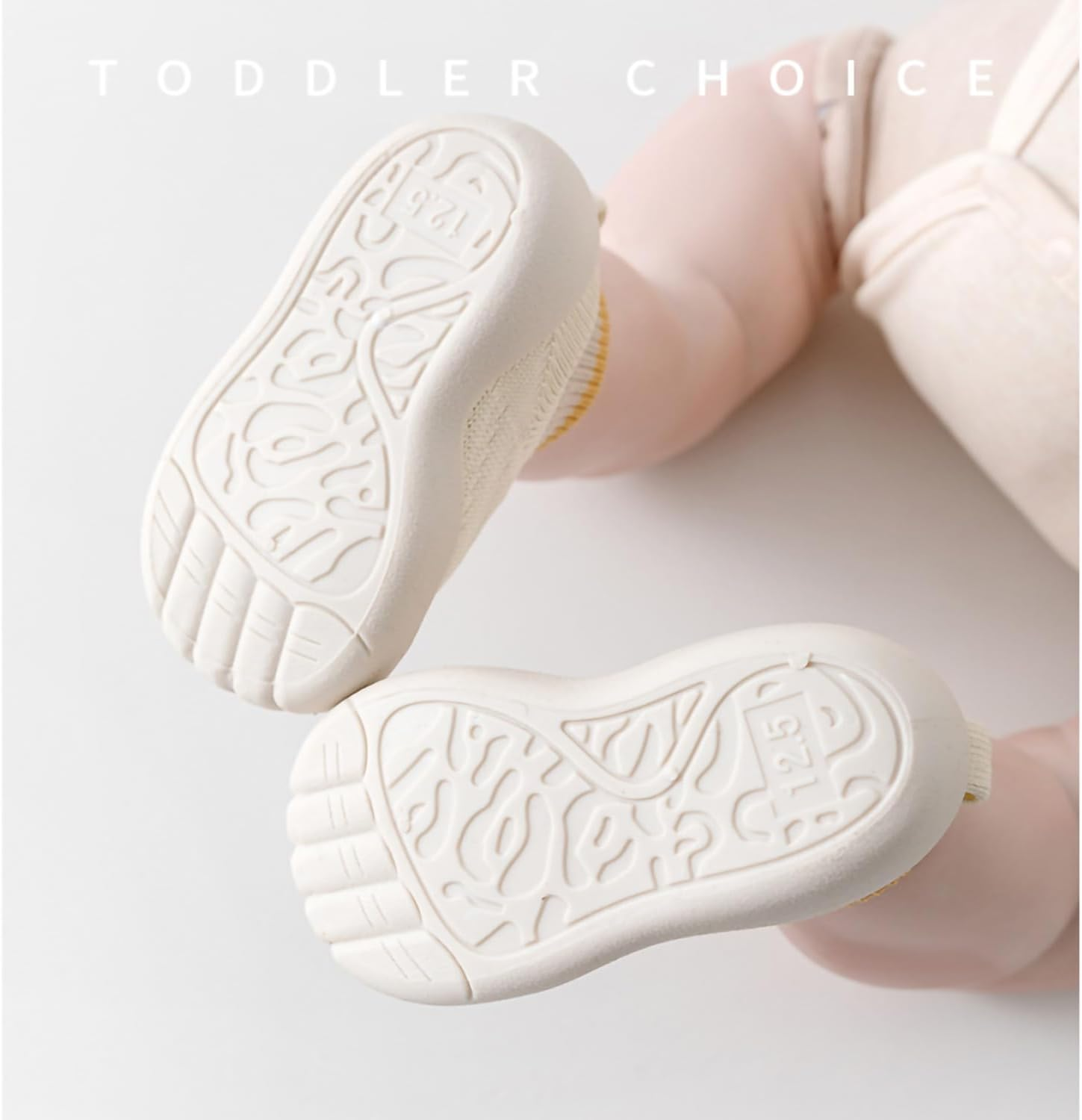 Baby Shoes First Walking & Walker Slip-On Soft Sole Non-Slip Sock Sneakers Infant Floor Slippers Toddler Shoes Lightweight Breathable for Boys Girls Early Walkers image number 4