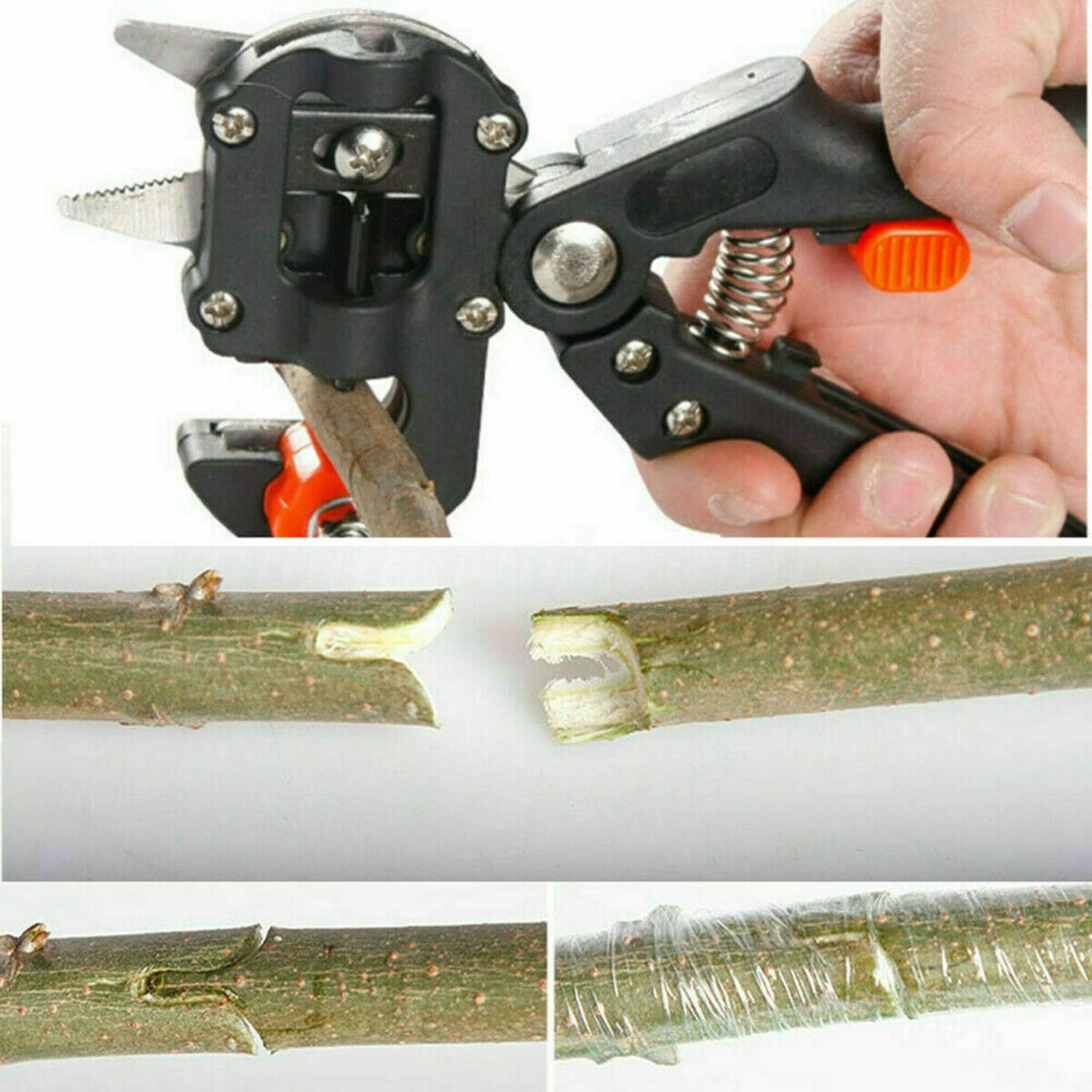 Garden Grafting Tool Set Kit Fruit Tree Pro Pruning Shears Scissor Cutting Tools Perfect for Fruit Trees Grafting image number 4