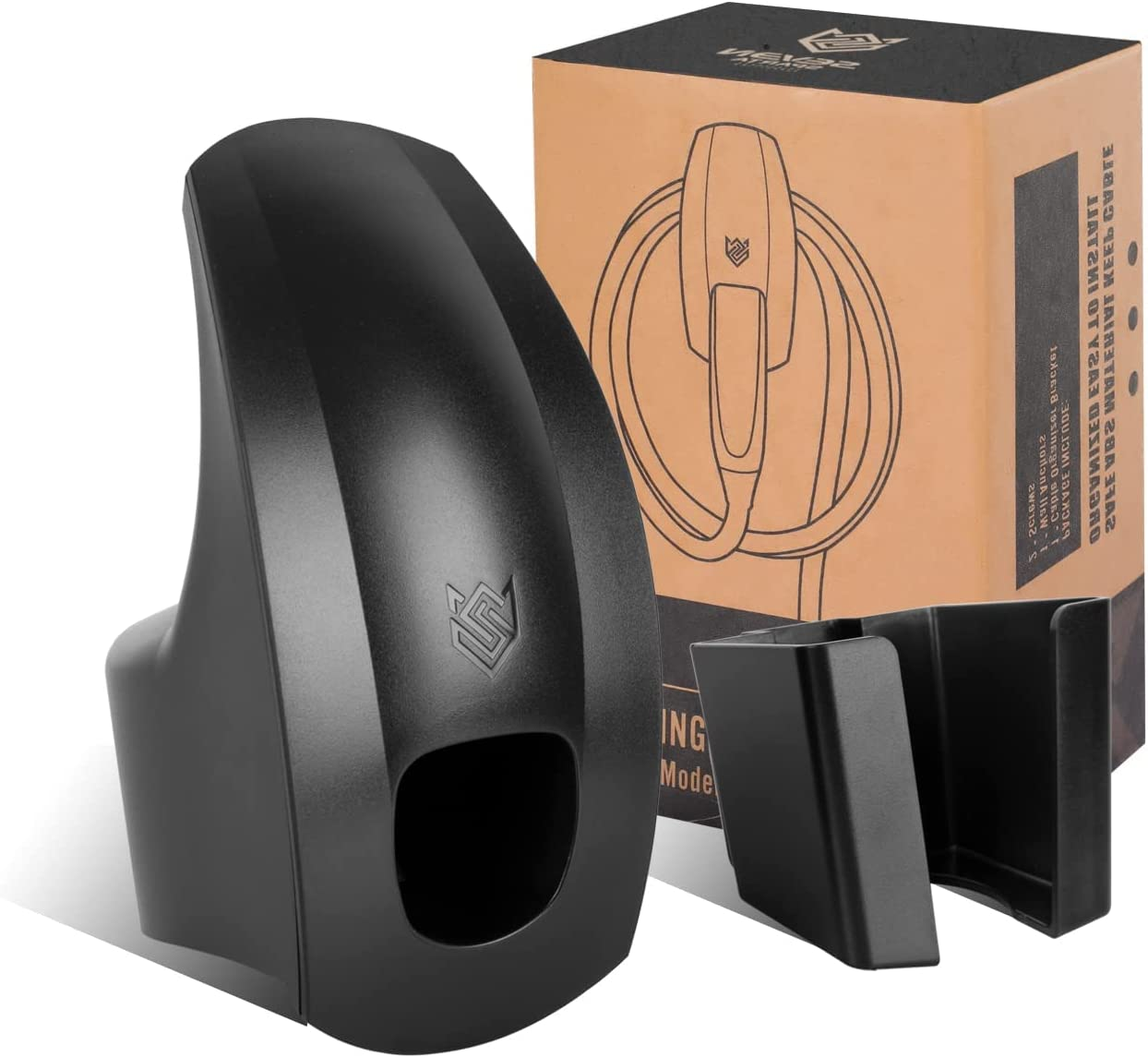 Seven Sparta Charging Cable Holder with Chassis Bracket for Tesla Model 3 Model Y Model X Model S Charger Cable Organizer Tesla Accessories Car Wall Connector (Black) image number 6