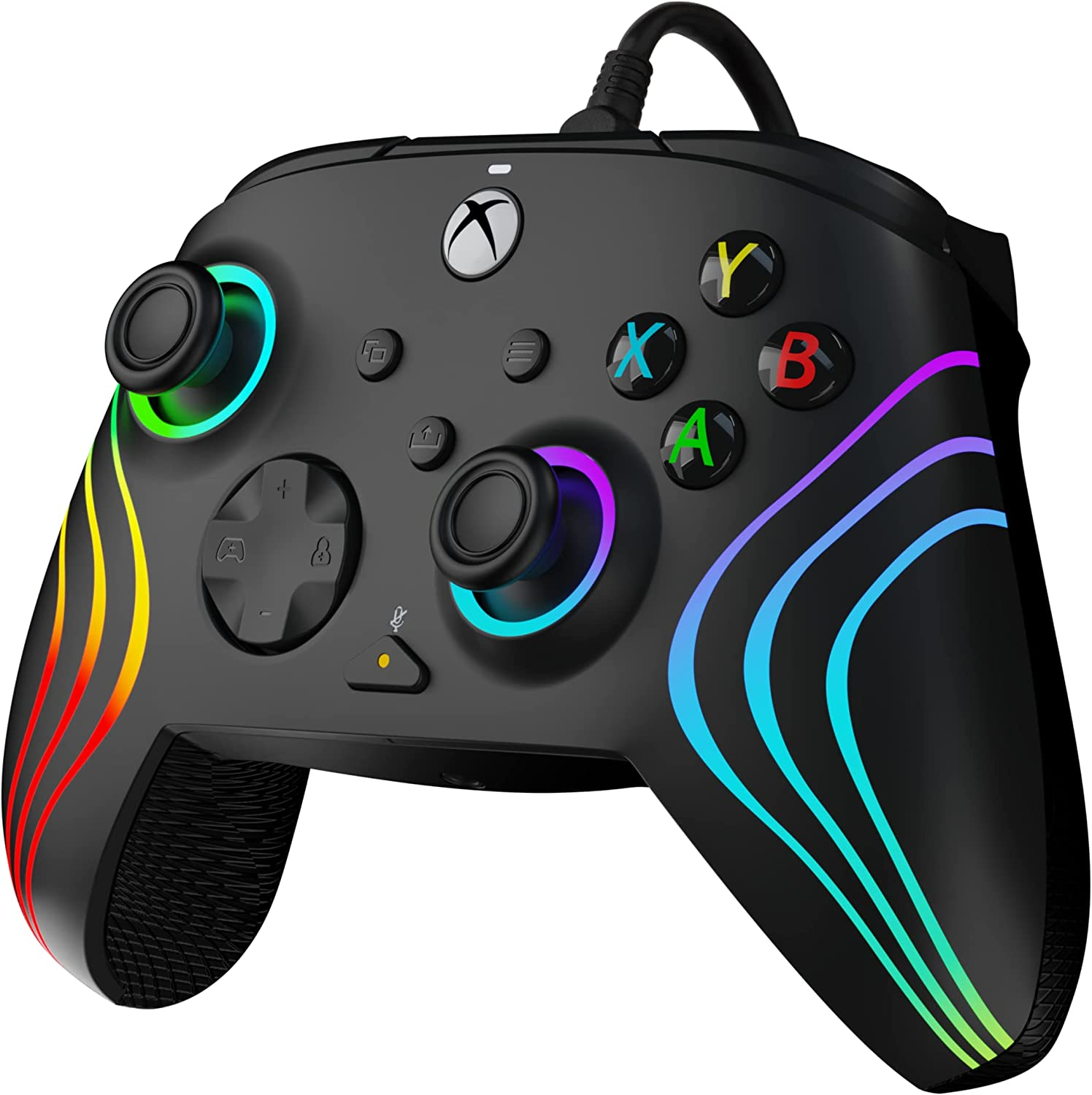 PDP XB Afterglow Wave Wired Controller for Xbox - Black image number 5