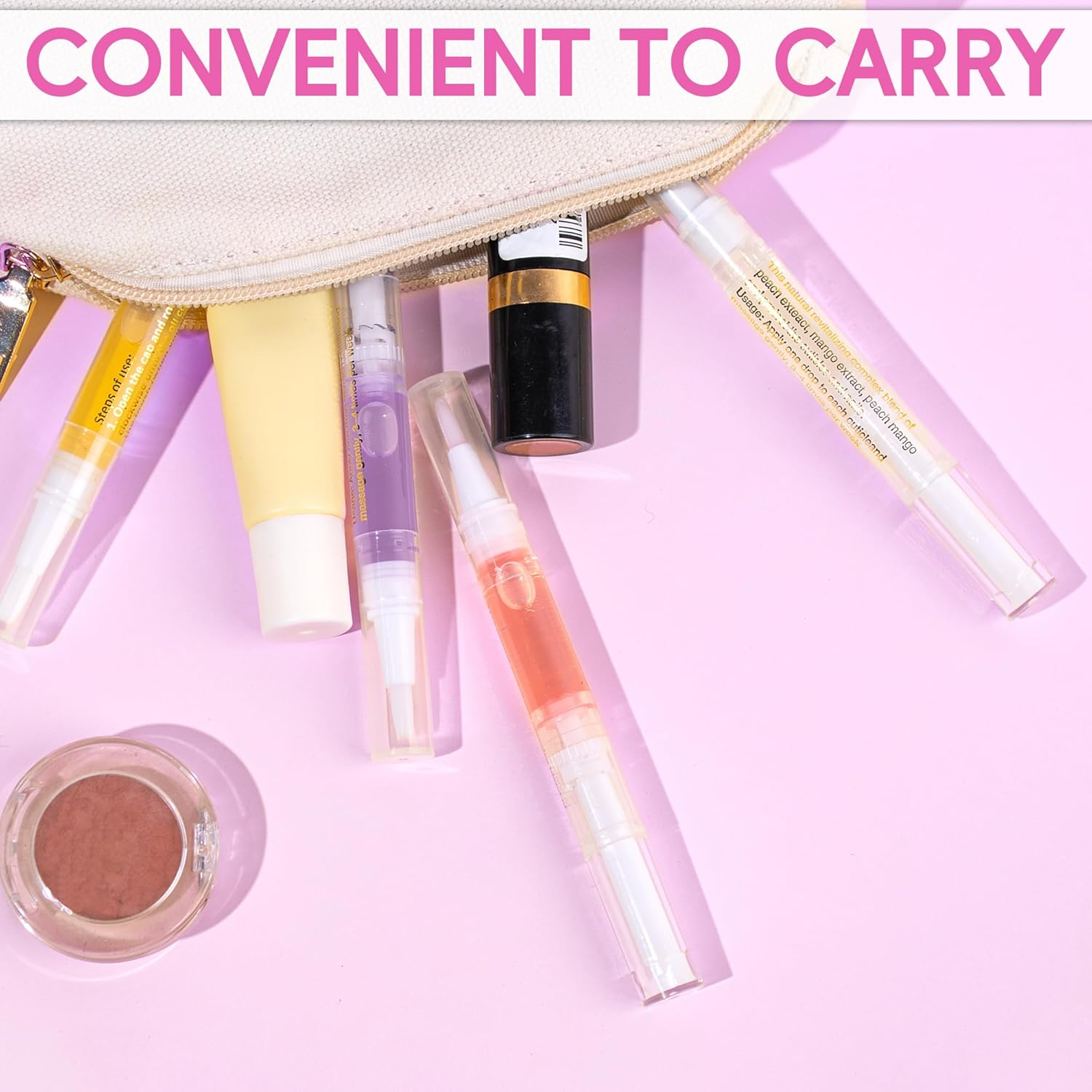 2PCS Cuticle Oil Pen for Nails,Nail Oil Pen for Nail Care,Cuticle Oil for Nails with Nail File,Nail Oil Cuticle Prevent Dry Cracking and Hangnails,Deep Nourishment(Lily & Aloe Flavor) - Blueberry  Apple Flavor image number 2