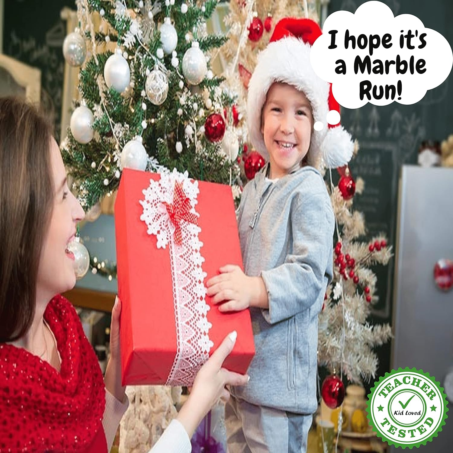 Marble Run Set with LED Flashing Marbles &ndash; 160Pc STEM Marble Maze Toy for Kids 5+ &ndash; Fun, Creative Educational Engineering Gift for Boys & Girls &ndash; Includes Glass Marbles, Storage & Guide &ndash; by Teachers