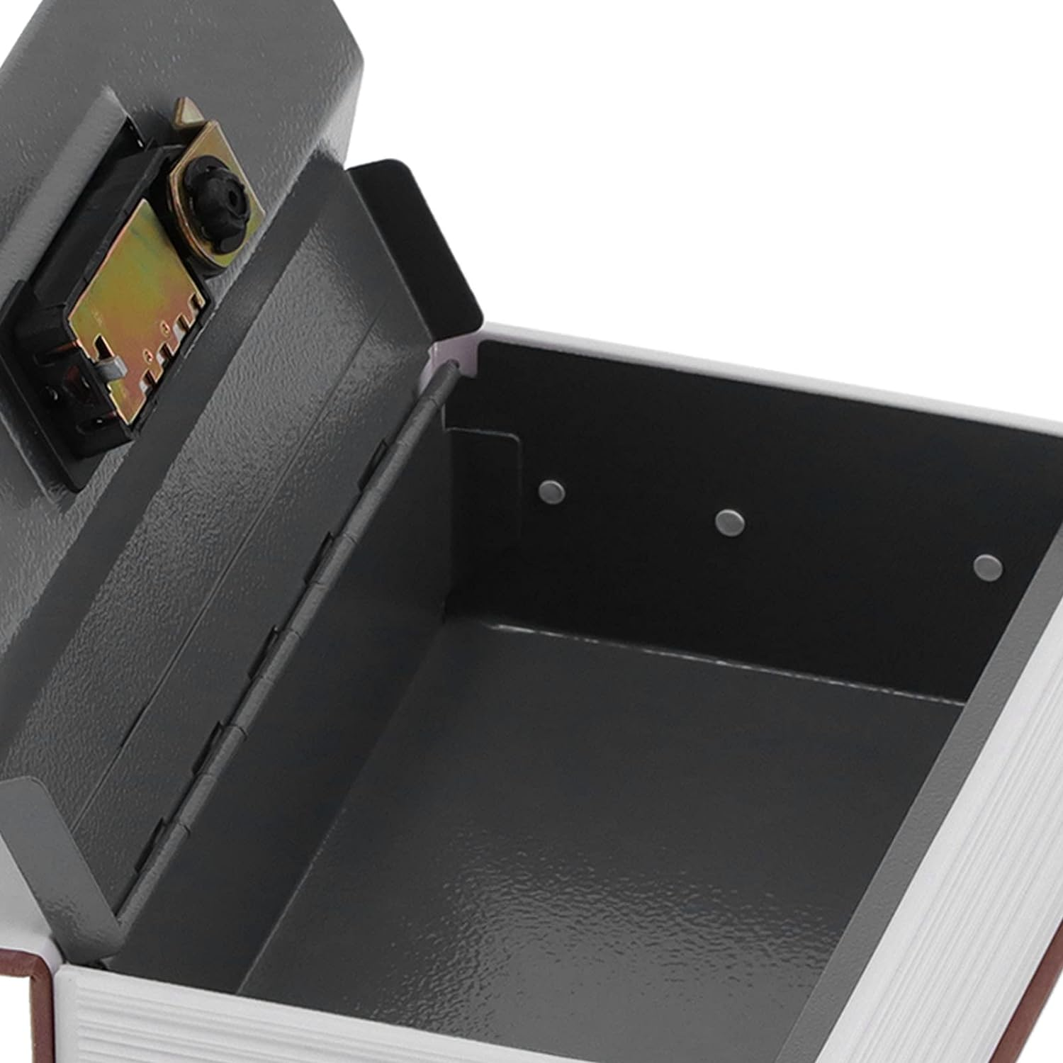 Fake Book Safe, Simulation Mini Book Dictionary Secret Storage Case with Password Lock and Stainless Steel Liner for Money Jewelry Cards image number 2