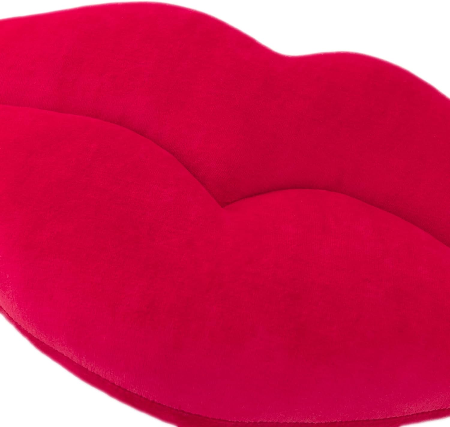 KINGROSE 3D Lip Throw Pillow Cute Decorative Pillows Soft Cushion for Sofa Couch Bed Home Decor Girls 12 X 24 Inches Red image number 3