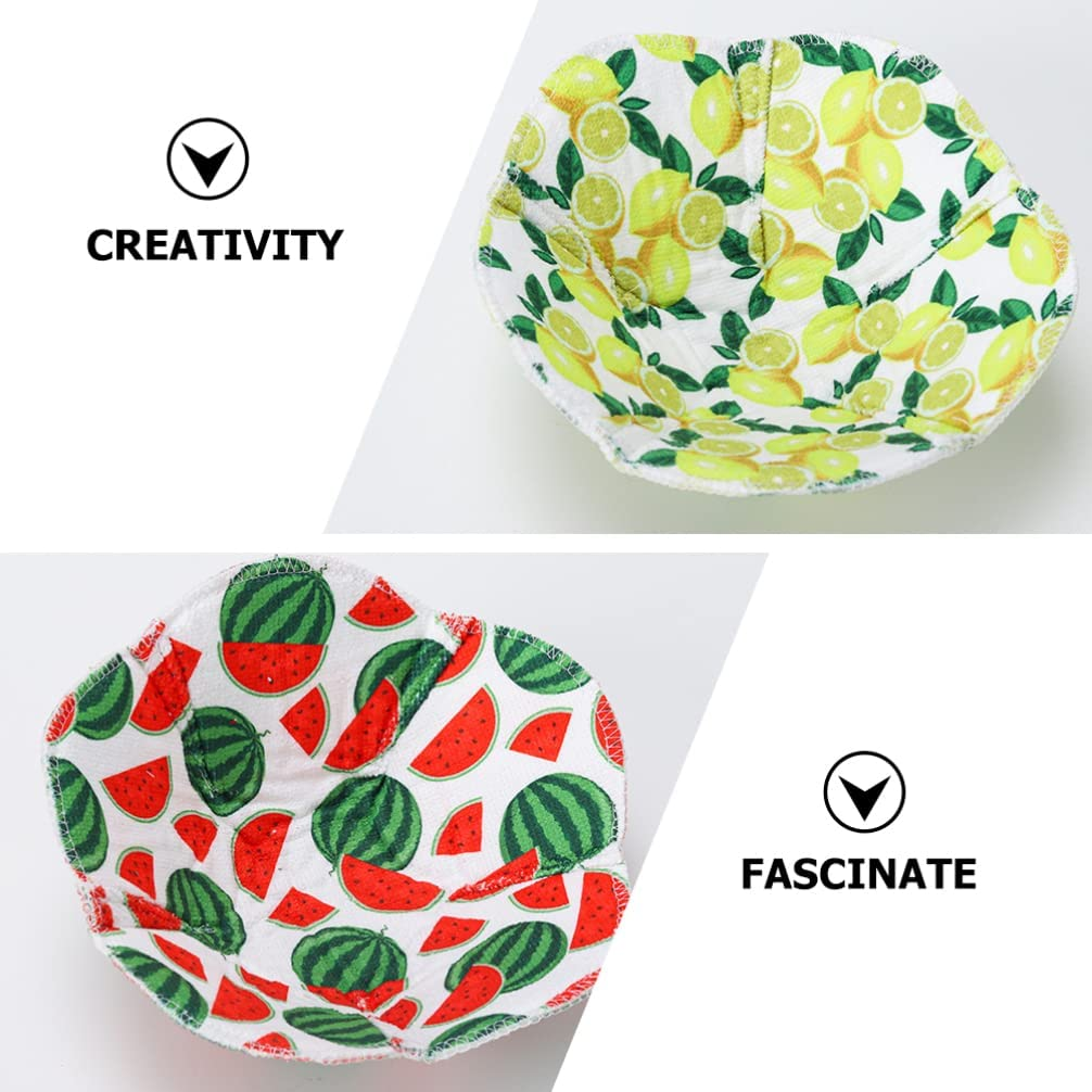 Operitacx 4Pcs Microwave Bowl Cozy, Hot Bowl Holders Huggers for Hot Food Home Soup Rice image number 4