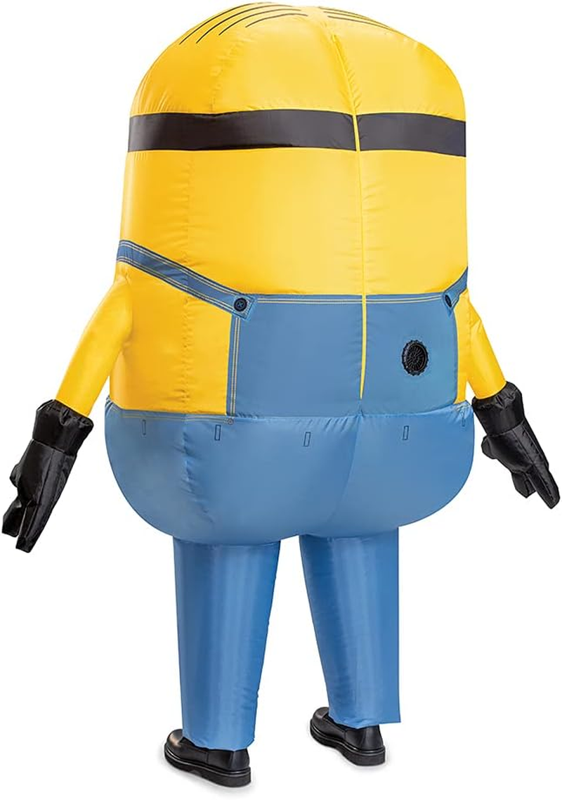 Disguise Inflatable Minion Costume for Adults, Multicolored, One Size (42-46) image number 1