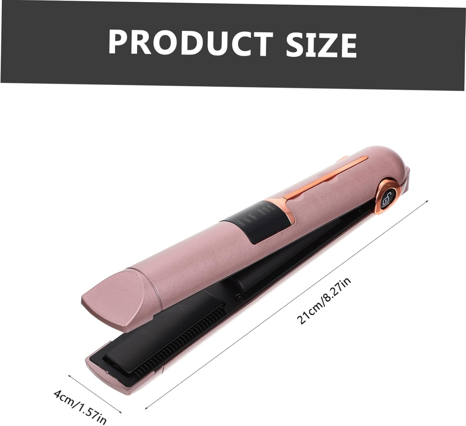 Hair Straightener Curler Portable Curling Wand Cordless Rechargeable Hair Styling Tool with Adjustable Temperature for Home and Travel Use for Women and Men image number 5