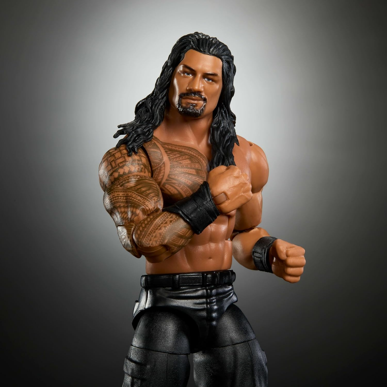 Mattel WWE Elite Action Figure & Accessories, Greatest Hits 2025, 6-Inch Collectible Roman Reigns with 25 Articulation Points & Swappable Hands image number 4
