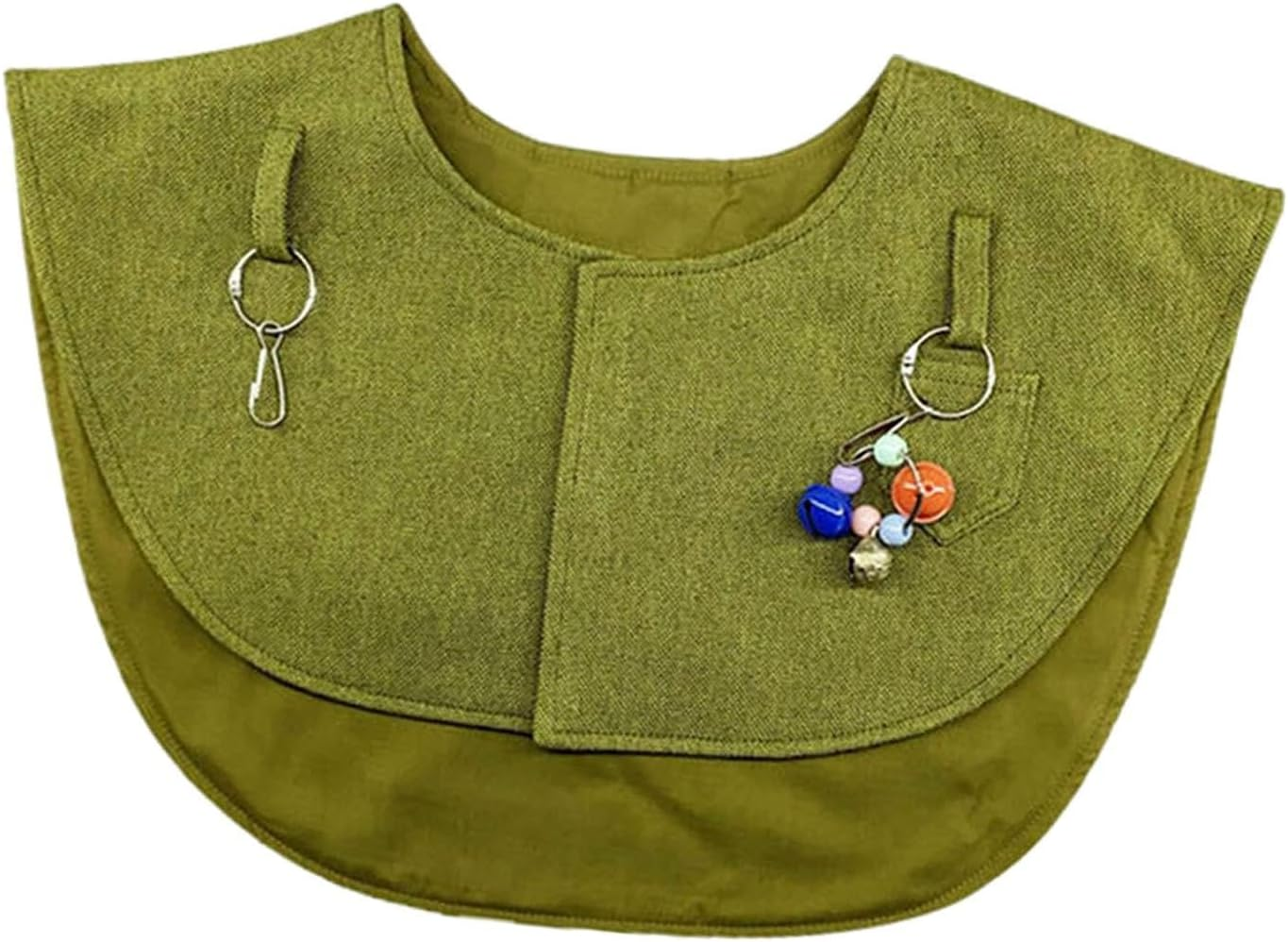 Generic Parrot anti Scratch Shoulder Protector Bird Diaper Shawl Pet Shoulder Pad for Cockatiels Macaws Small Medium Parakeets, Green image number 3