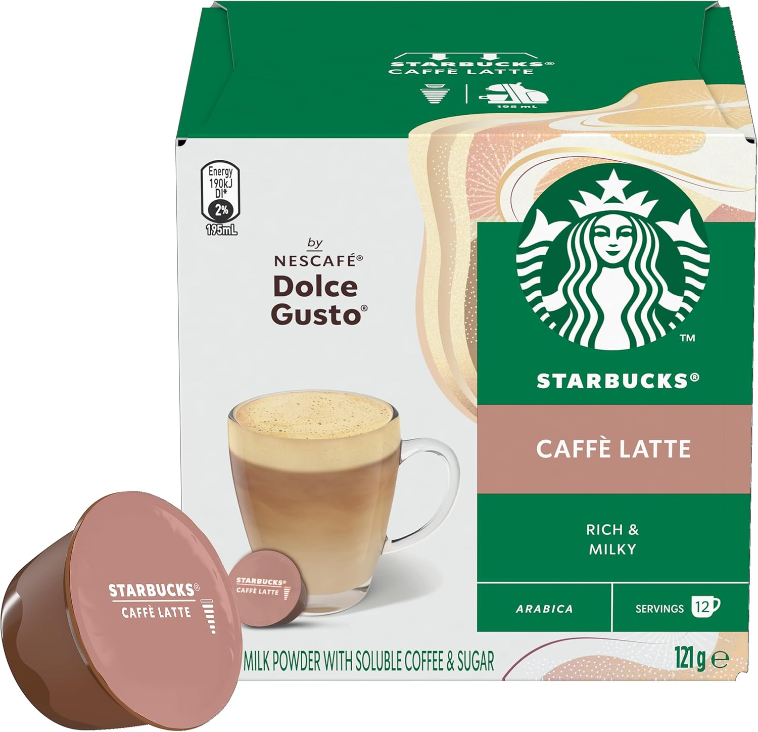 Starbucks Nescafe Dolce Gusto Blonde Cappuccino 12 Coffee Pods (36 Count, Pack of 3) image number 5