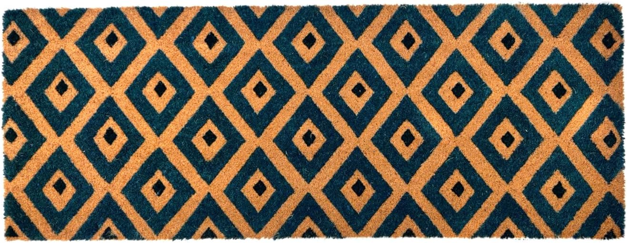 PVC Backed Coir Doormat for Indoor and Outdoor Use with PVC Backing Kimberley Blue (60X90 Cm) image number 1