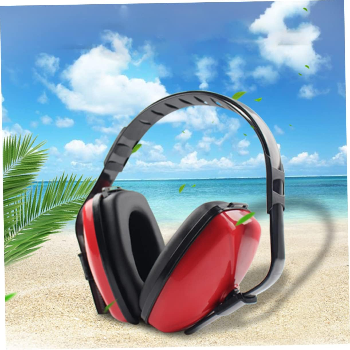 2Pcs Adjustable Noise Cancelling Ear Muffs for Adult Comfortable Ear Protection for Hearing Safety for Sleep and Travel