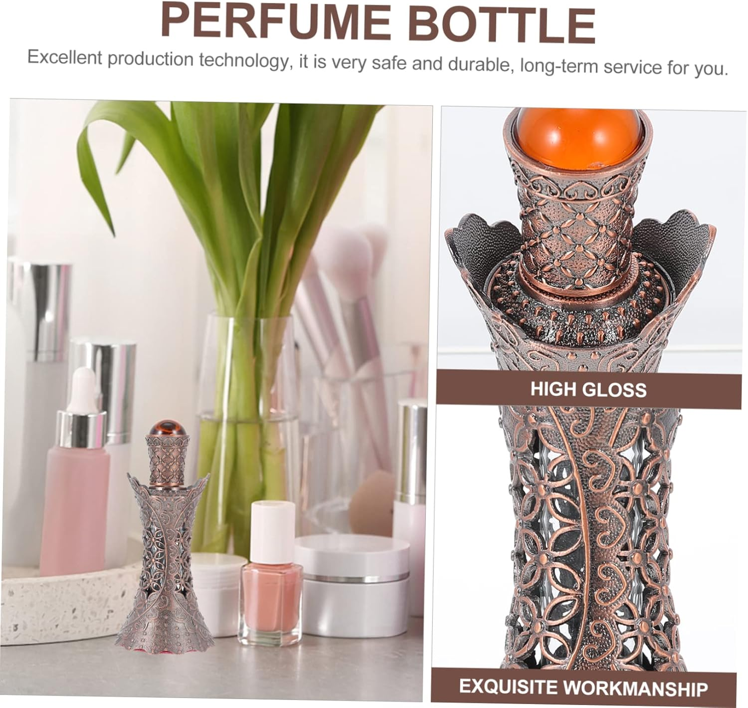 Aroma Bottle Empty Perfume Sub Bottle for Delicate Aroma Diffuser for Travel Spray and Oil Storage image number 4