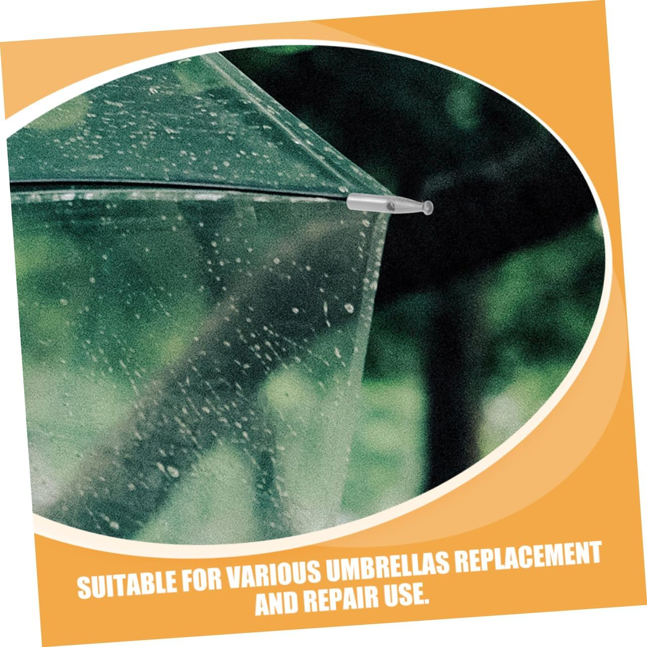 BESPORTBLE Umbrella Tail Beads Repair Parts 20Pcs 3Mm Hole Plastic Small Rain Umbrella Tail Beads Anti-Wear for Outdoor Use image number 1