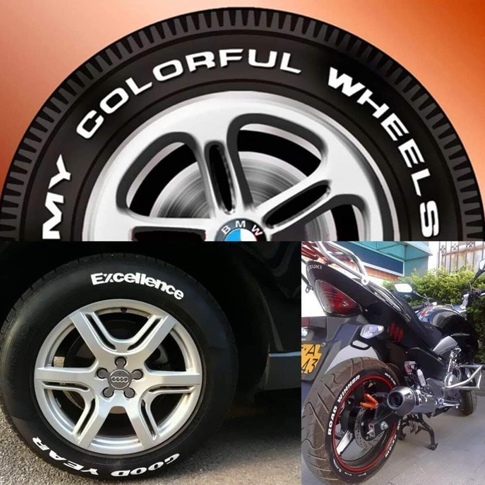 10 PCS White Paint Pens Set Permanent Marker Pen for Car Rubber Tyre Waterproof image number 5