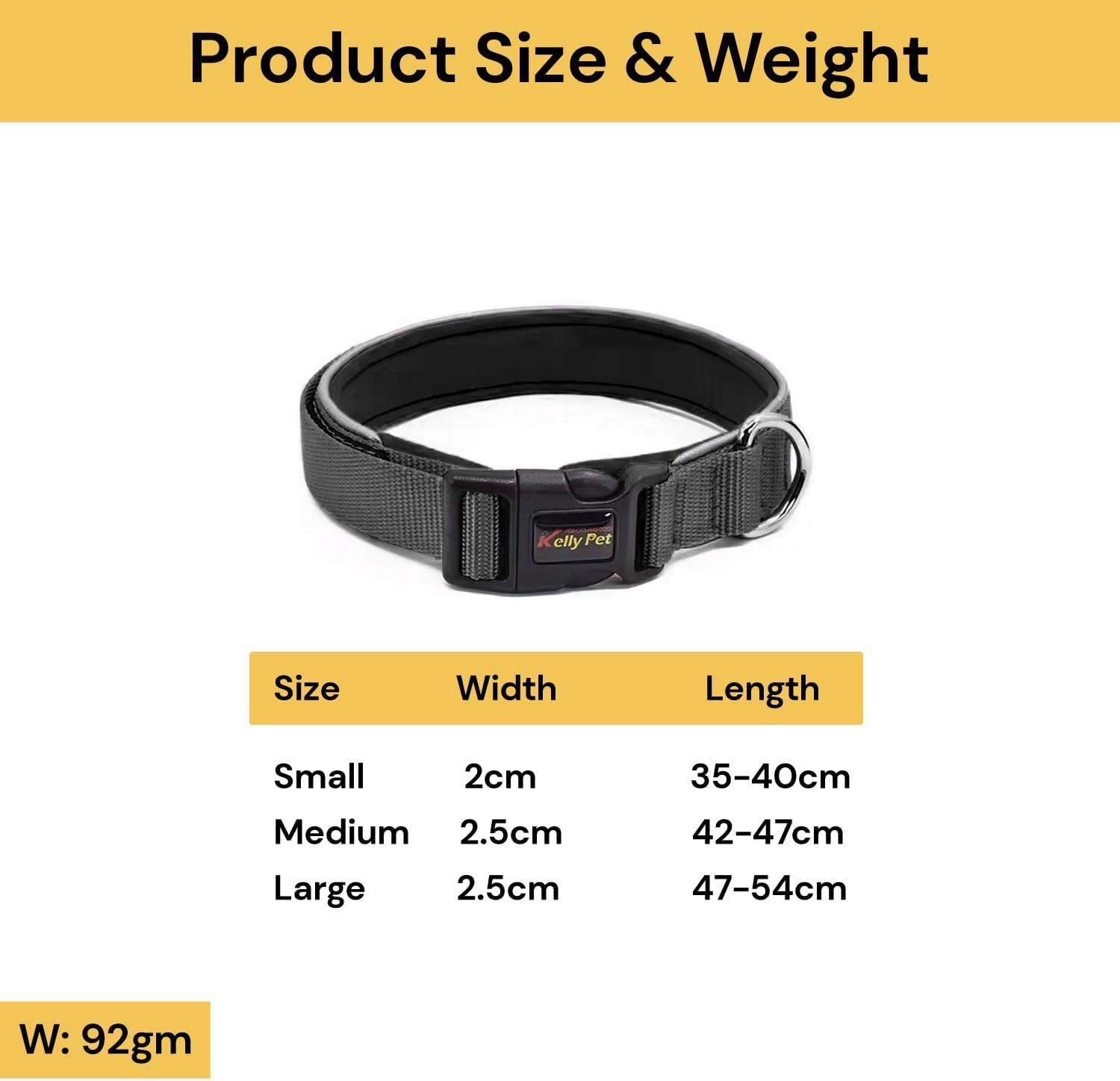 EZONEDEAL Heavy Duty Dog Collars for Medium Dogs - Nylon Puppy Collar, Medium Dog Collar, Pet Collar Suitable for Most of Male Female Dogs - Adjustable Breathable (Medium, Orange) image number 3